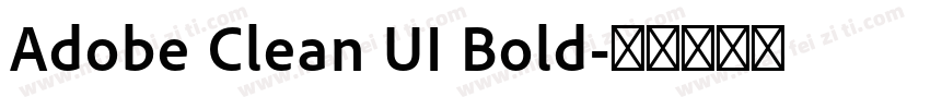 Adobe Clean UI Bold字体转换